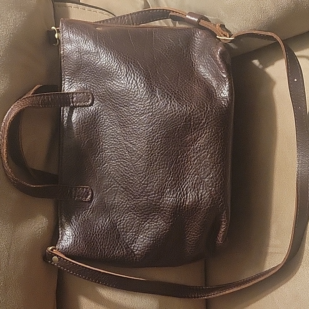 Portland Leather Medium Crossbody Coldbrew - Picture 2 of 9